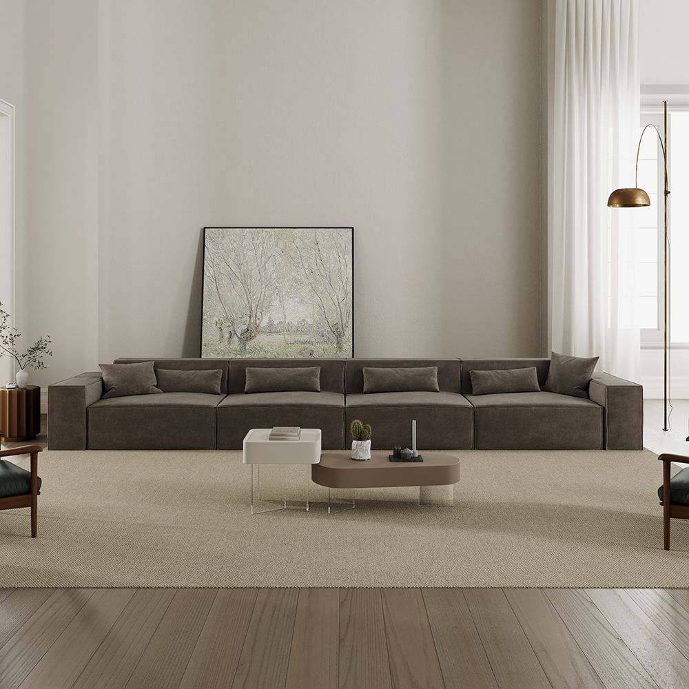 Washable Dark Gray Fabric Smart Furniture