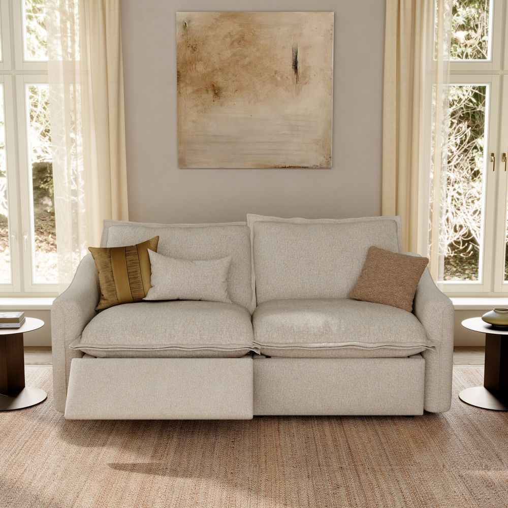 Comfortable Beige Linen Smart Furniture