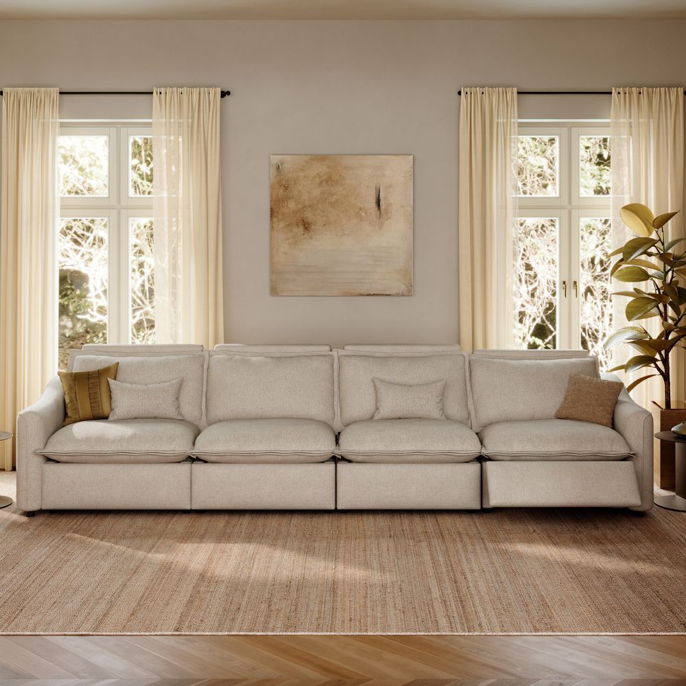 Modular Beige Linen Smart Furniture