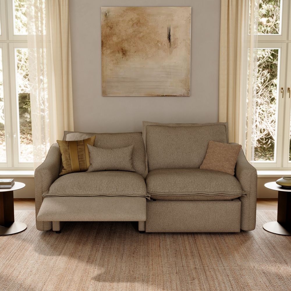 Recliner Khaki Linen Smart Furniture