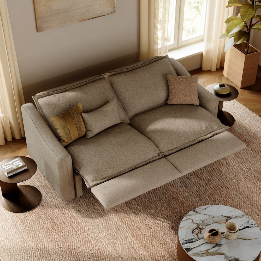 Easy Assembly Khaki Linen Smart Furniture