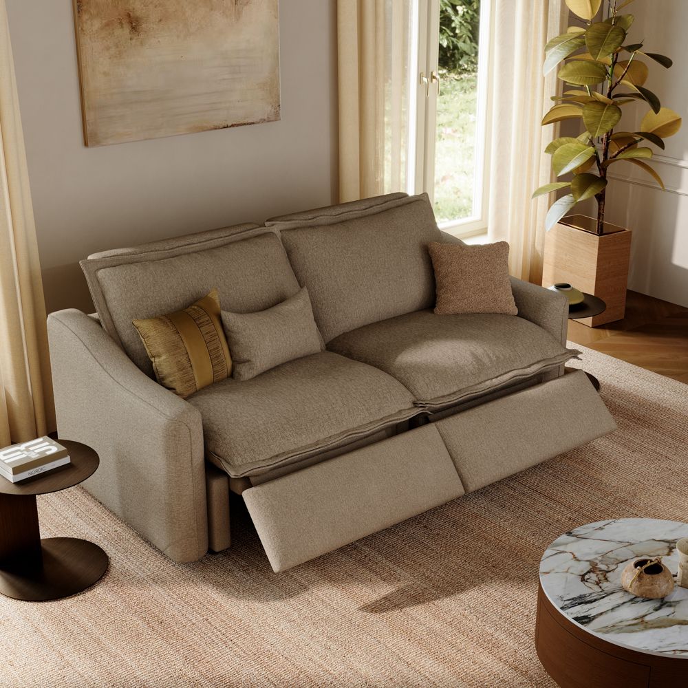 Relaxed Khaki Linen Smart Furniture