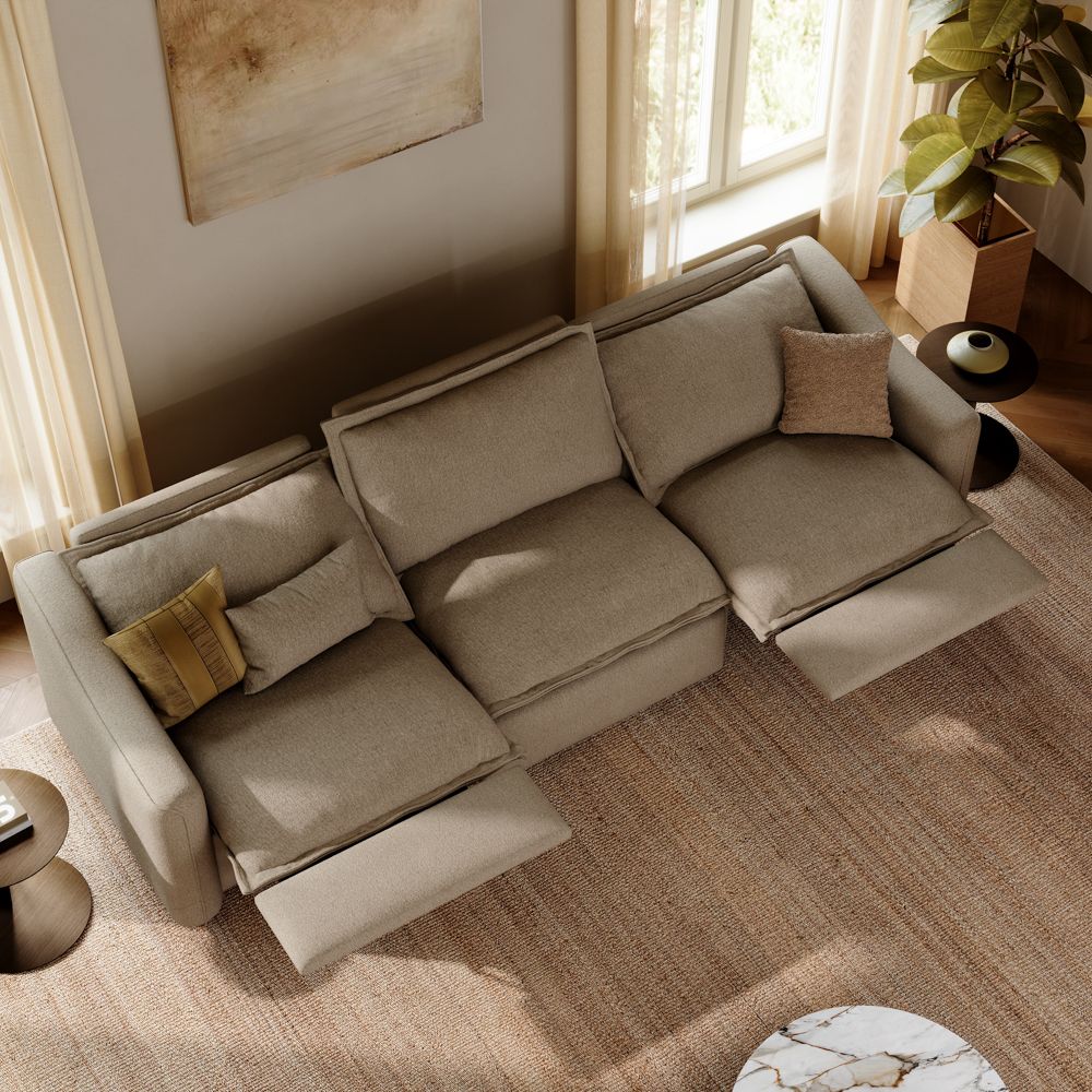 Easy Assembly Khaki Linen Smart Furniture