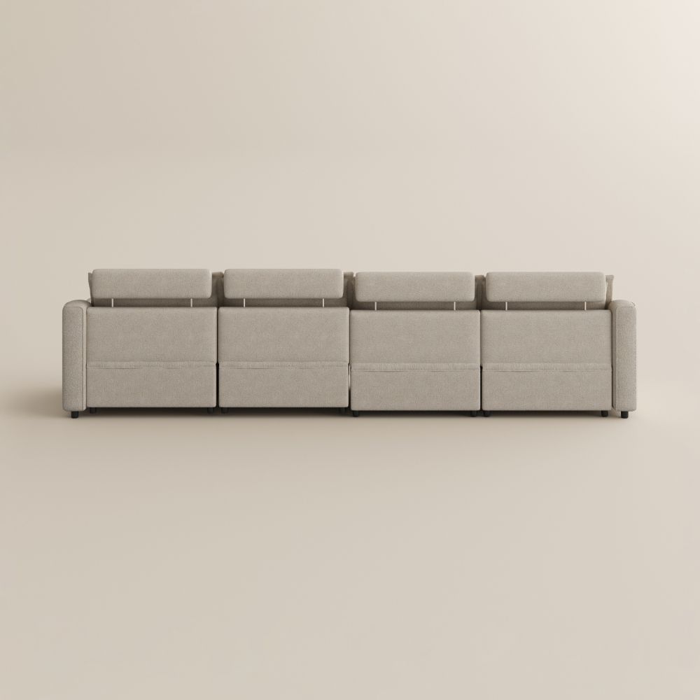 Very Relaxed Beige Linen Smart Furniture
