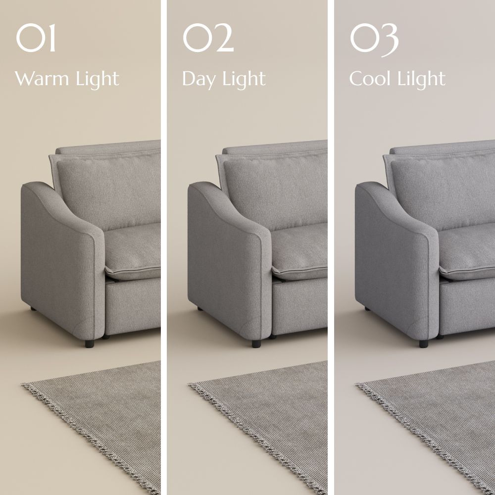 Home Theater Gray Linen Modular Sofas