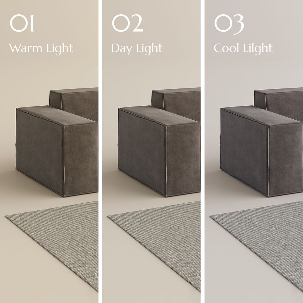 Extendable Khaki Fabric Smart Furniture