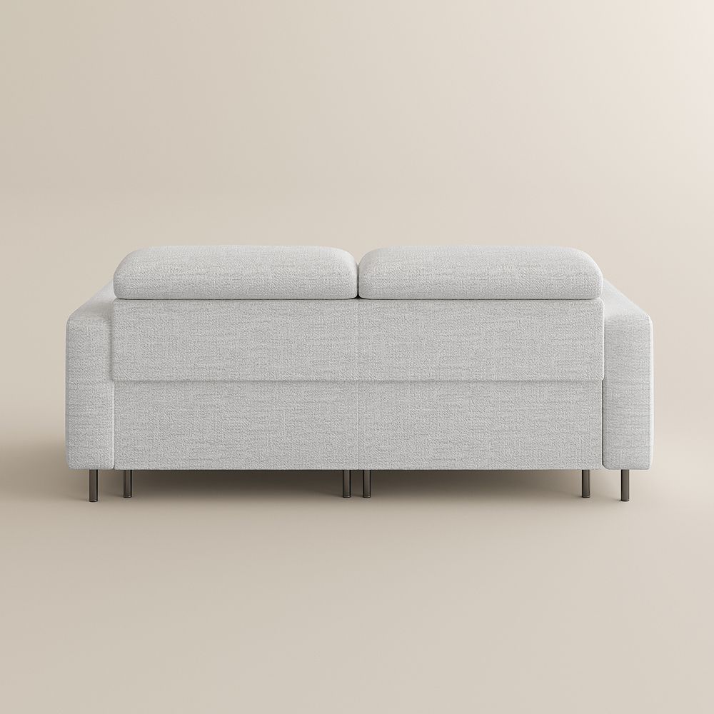 Very Relaxed White Chenille Fabric Smart Furniture