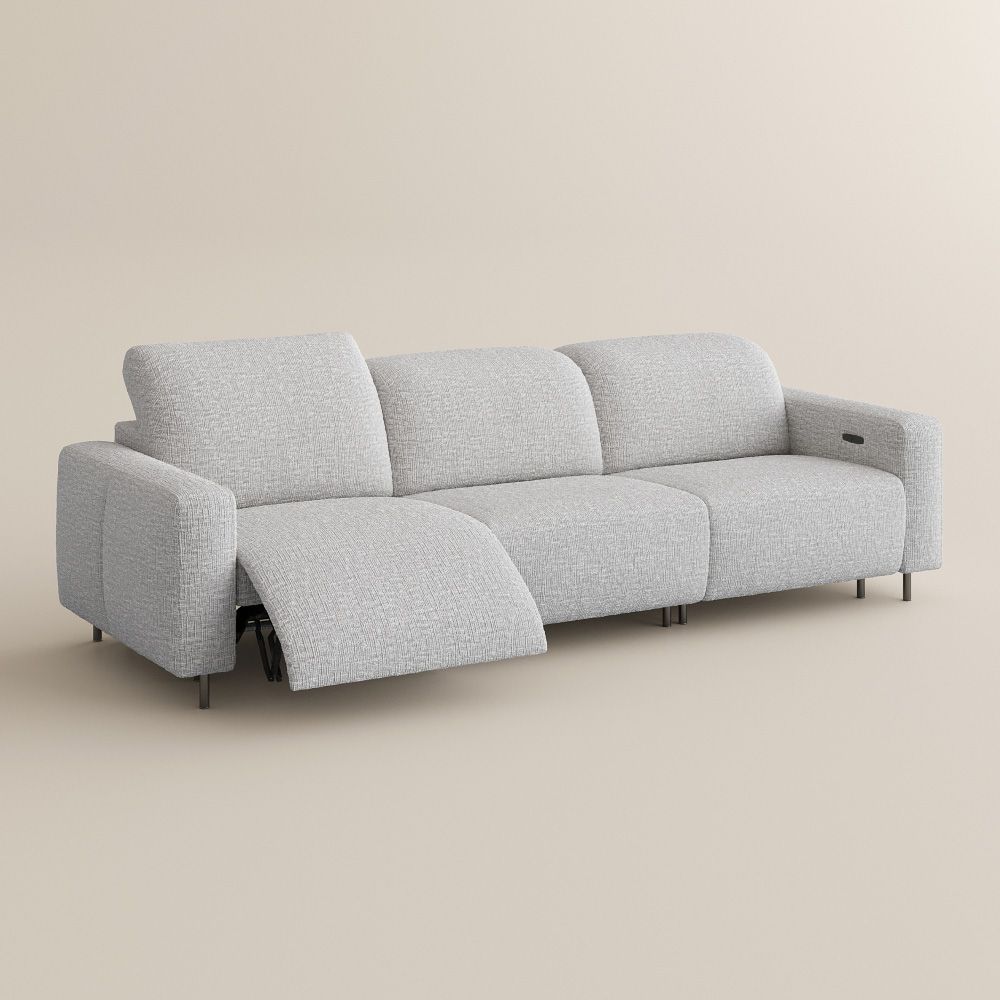 Light Gray Chenille Fabric Smart Furniture