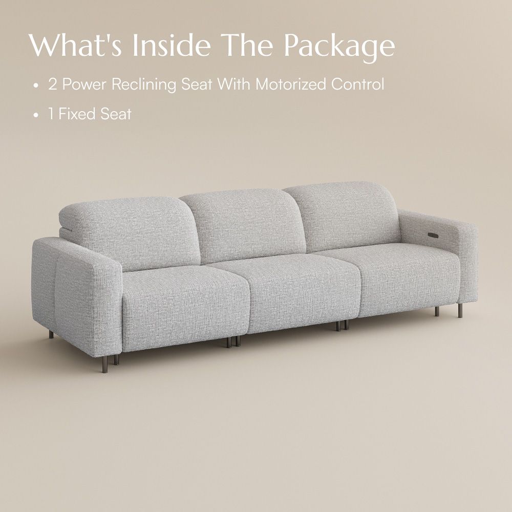 Light Gray Chenille Fabric Smart Furniture