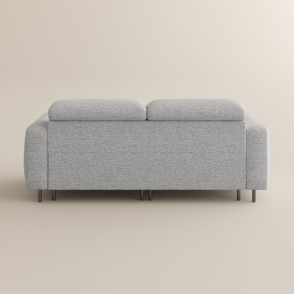 Home Theater Light Gray Chenille Fabric Smart Furniture