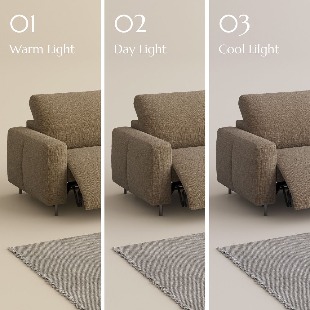 Khaki Chenille Fabric Smart Furniture