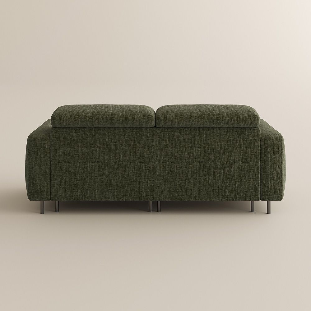 Power Reclining Sofas Green Chenille Fabric Smart Furniture