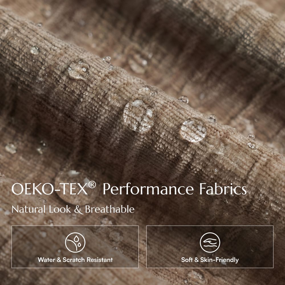 Power Reclining Sofas Khaki Chenille Fabric Smart Furniture