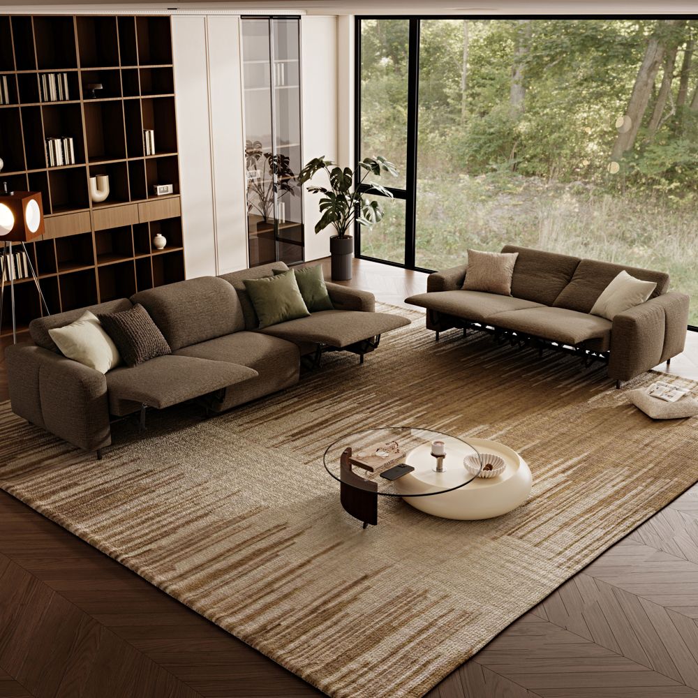 Chenille Khaki Chenille Fabric Smart Furniture