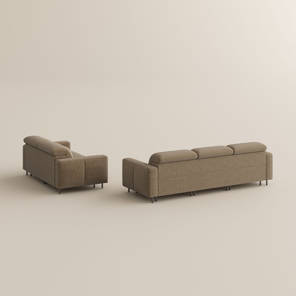 Luxury Khaki Chenille Fabric Smart Furniture