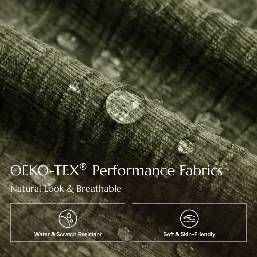 Modern Luxury Green Chenille Fabric Smart Furniture