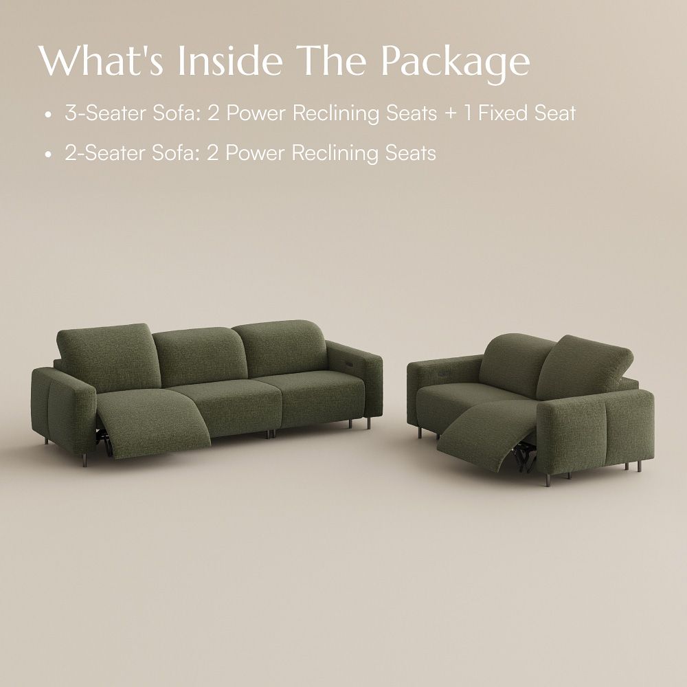 Green Chenille Fabric Smart Furniture