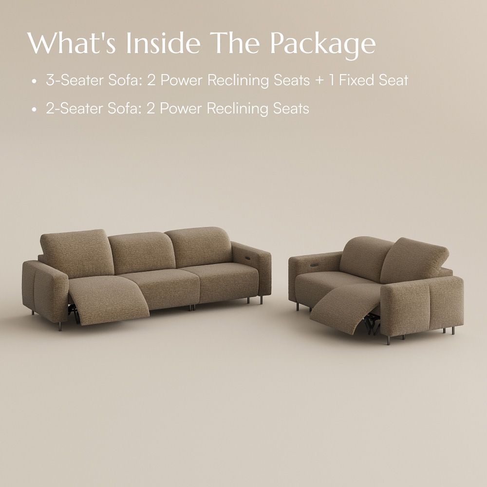 Khaki Chenille Fabric Smart Furniture