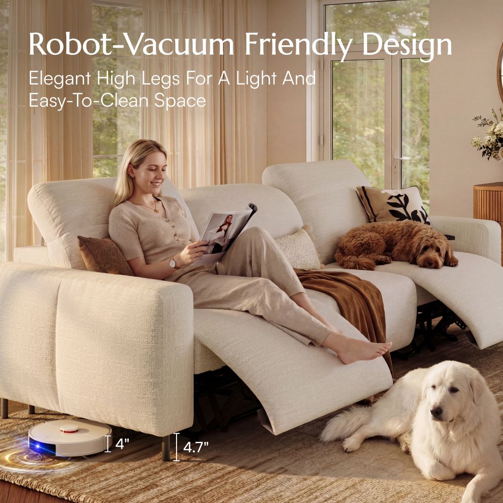 USB Port Green Chenille Fabric Smart Furniture