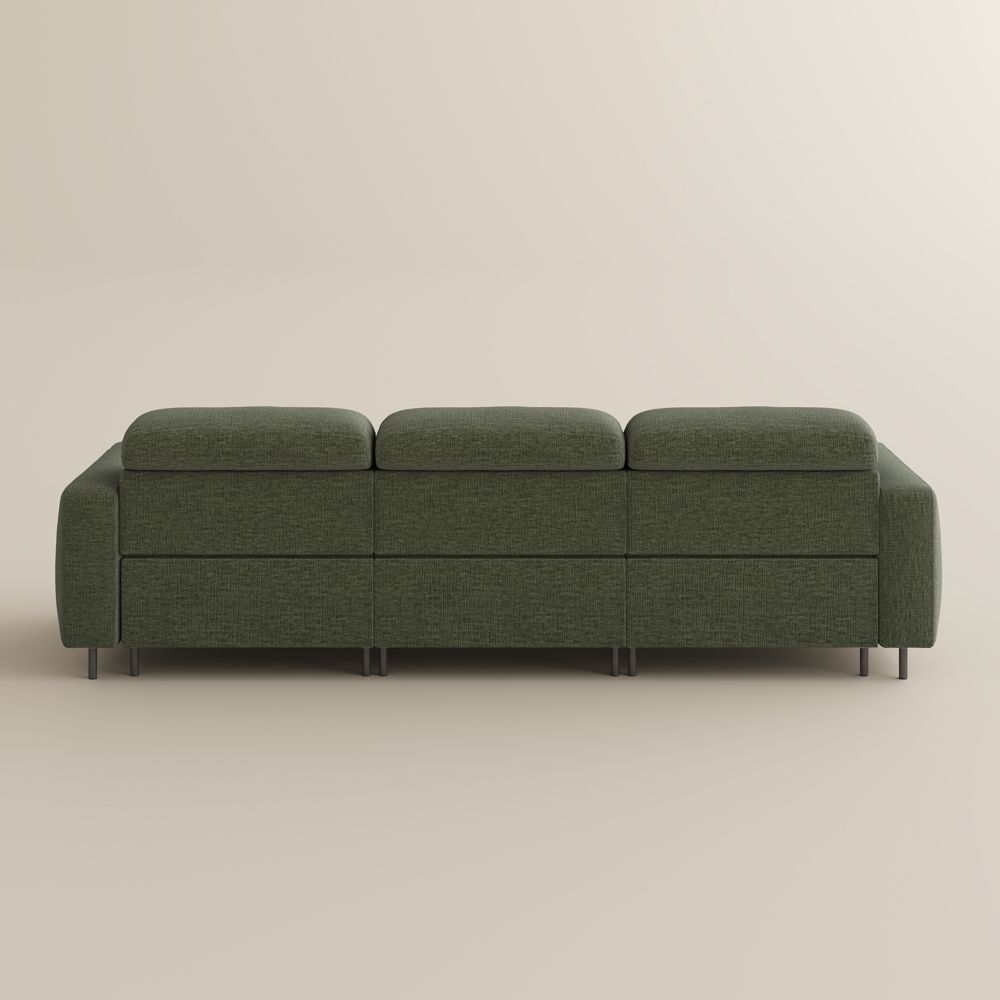 Large Green Chenille Fabric Smart Furniture