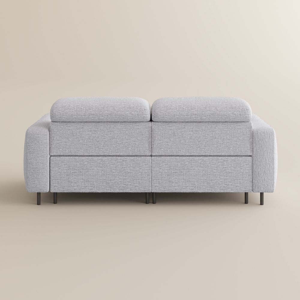 Electric Light Gray Chenille Fabric Smart Furniture