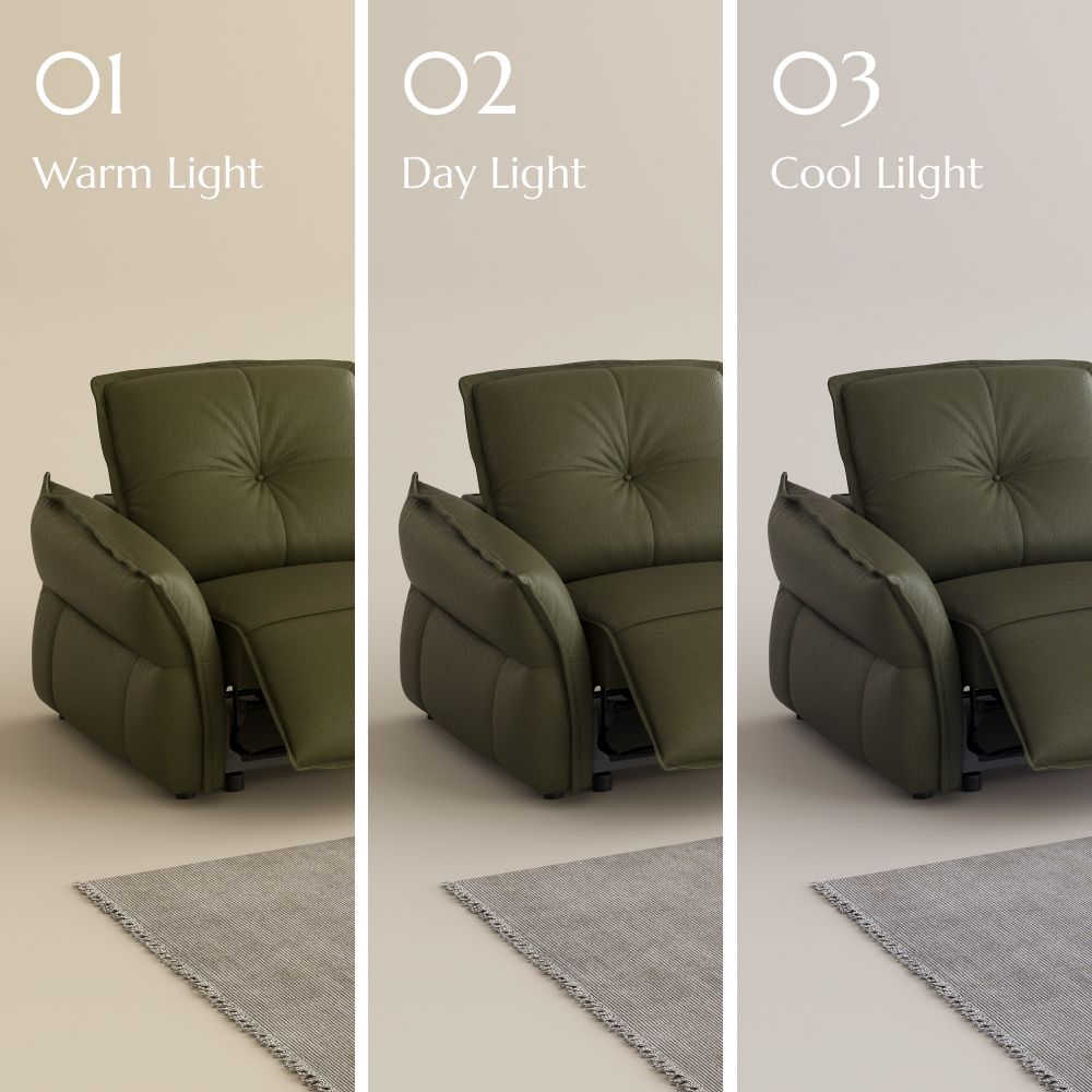 Vintage Green Top Grain Leather Smart Furniture