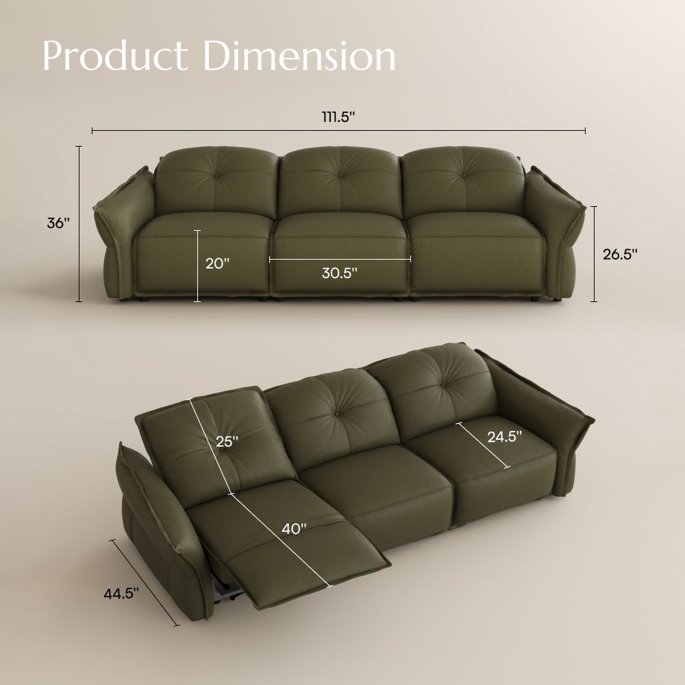Office Green Top Grain Leather Smart Furniture