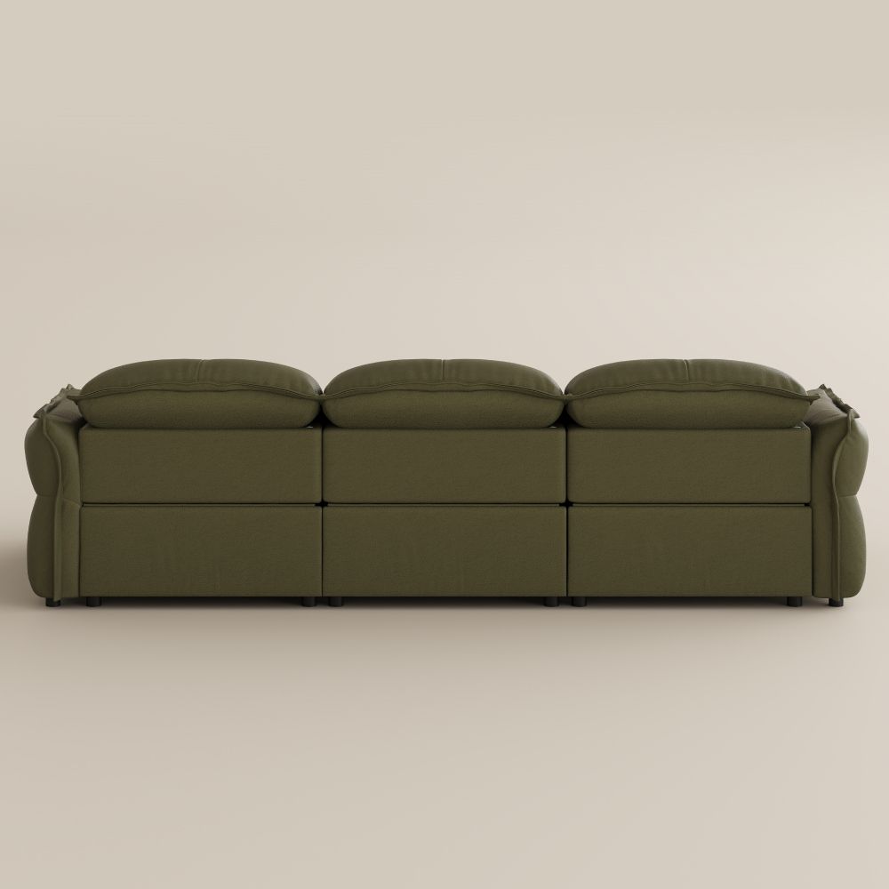 Deep Seat Green Top Grain Leather Smart Furniture
