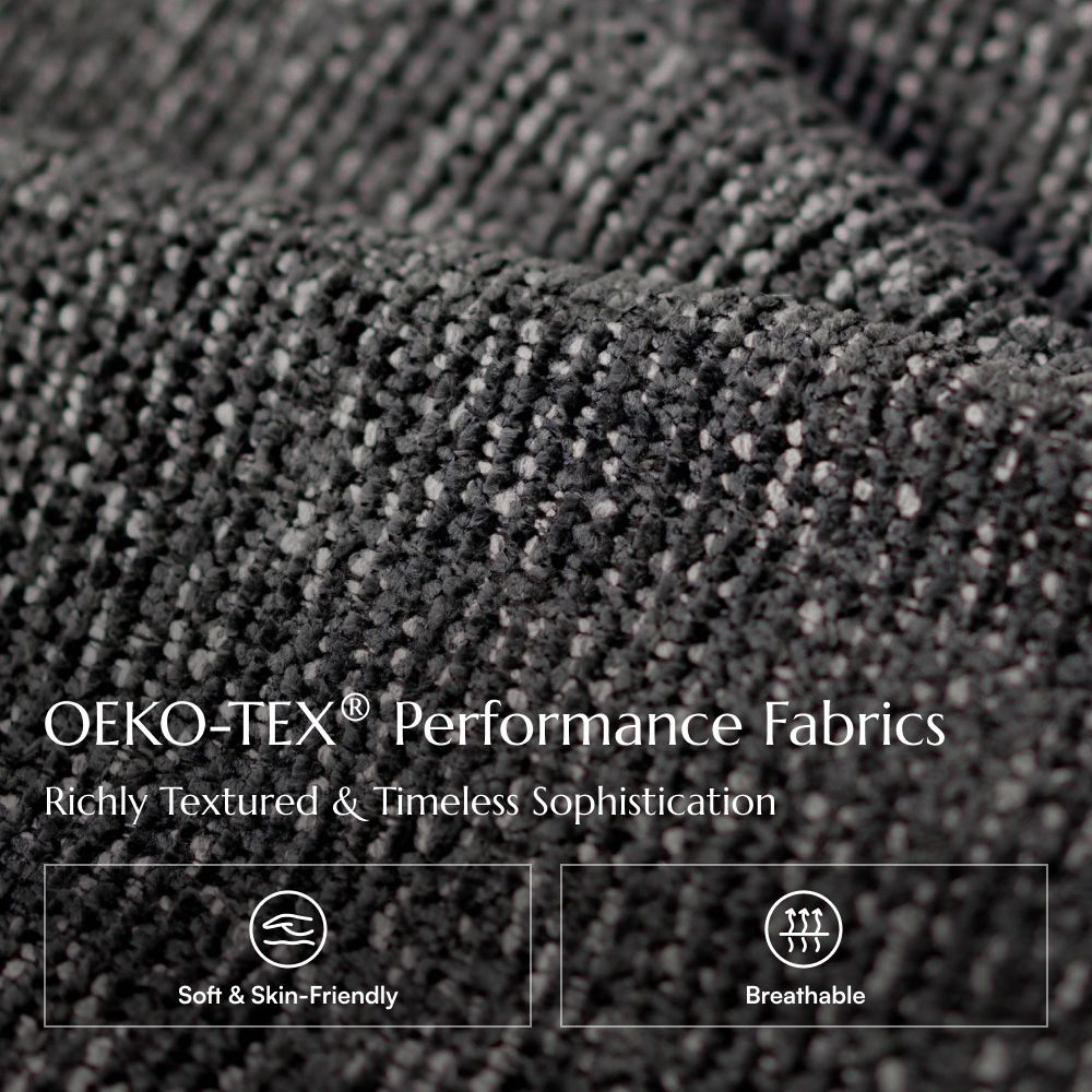 Single Seat Black Chenille Smart Furniture