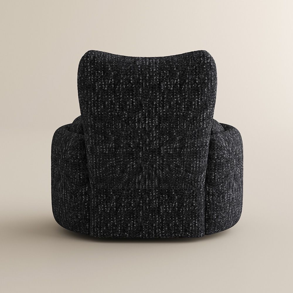 Electric Black Chenille Smart Furniture