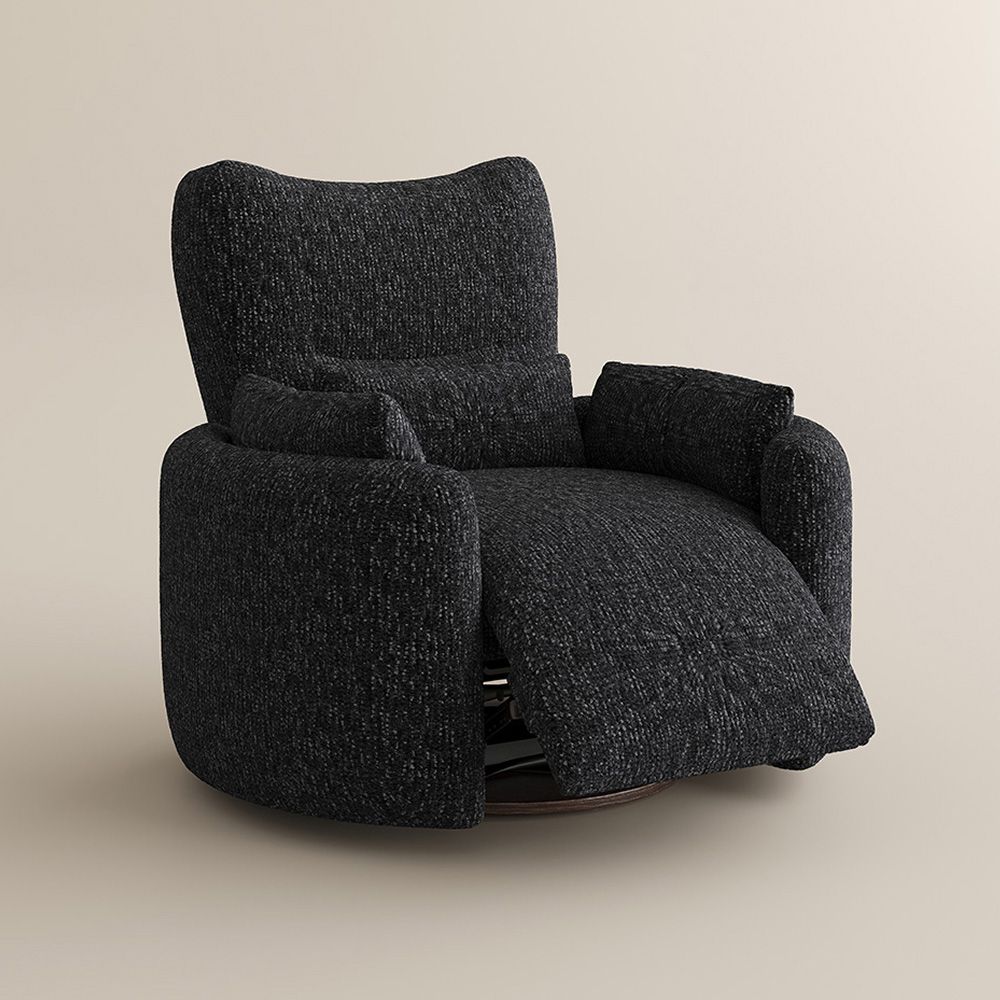 Single Seat Black Chenille Smart Furniture