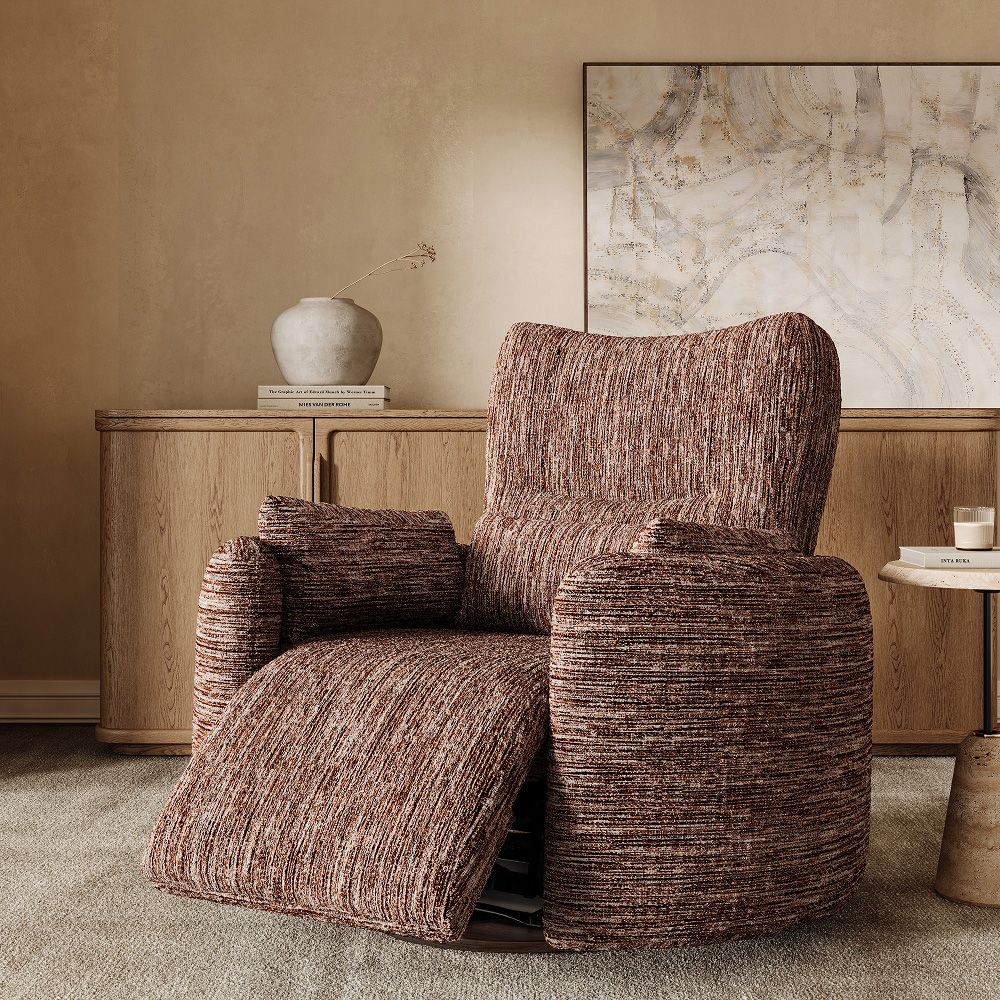 Relaxed Brown Chenille Smart Furniture