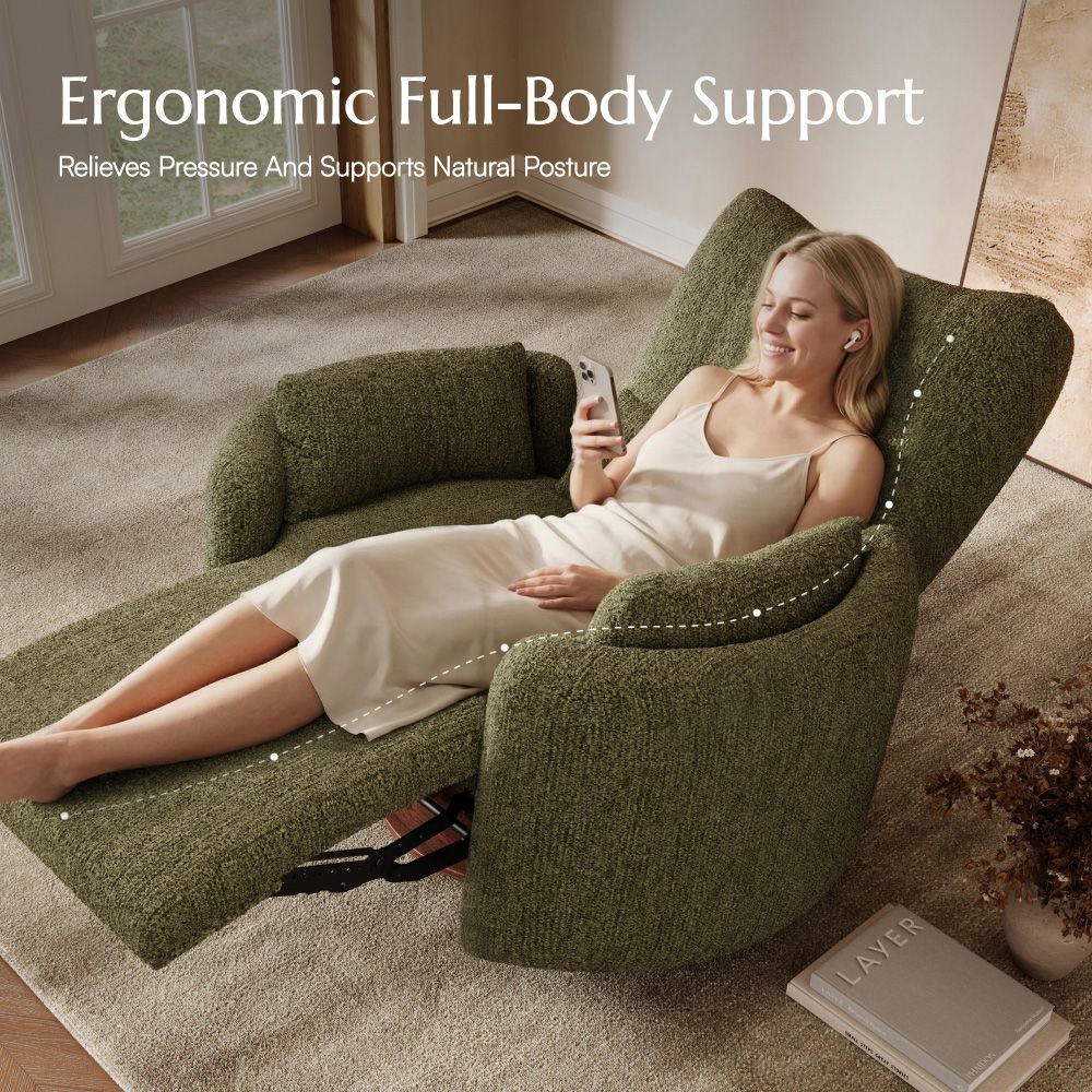 Extra Wide Beige Chenille Smart Furniture