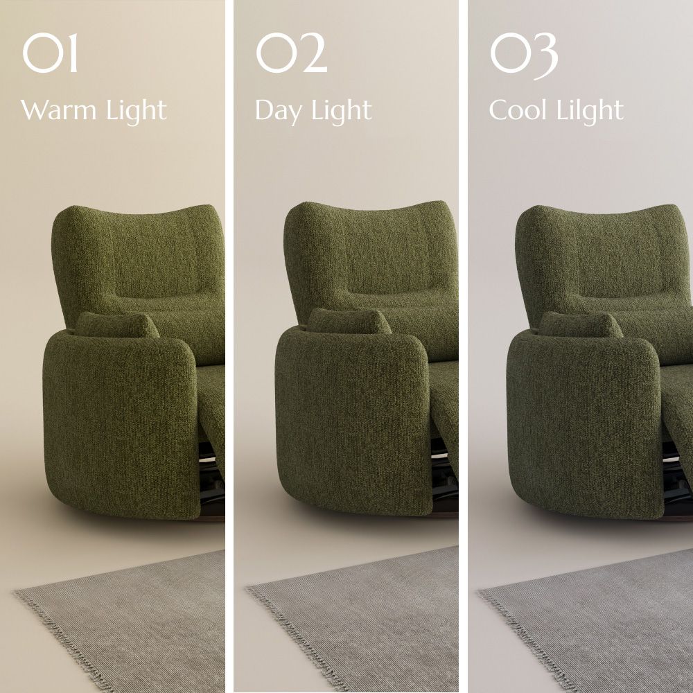 Extendable Green Chenille Smart Furniture