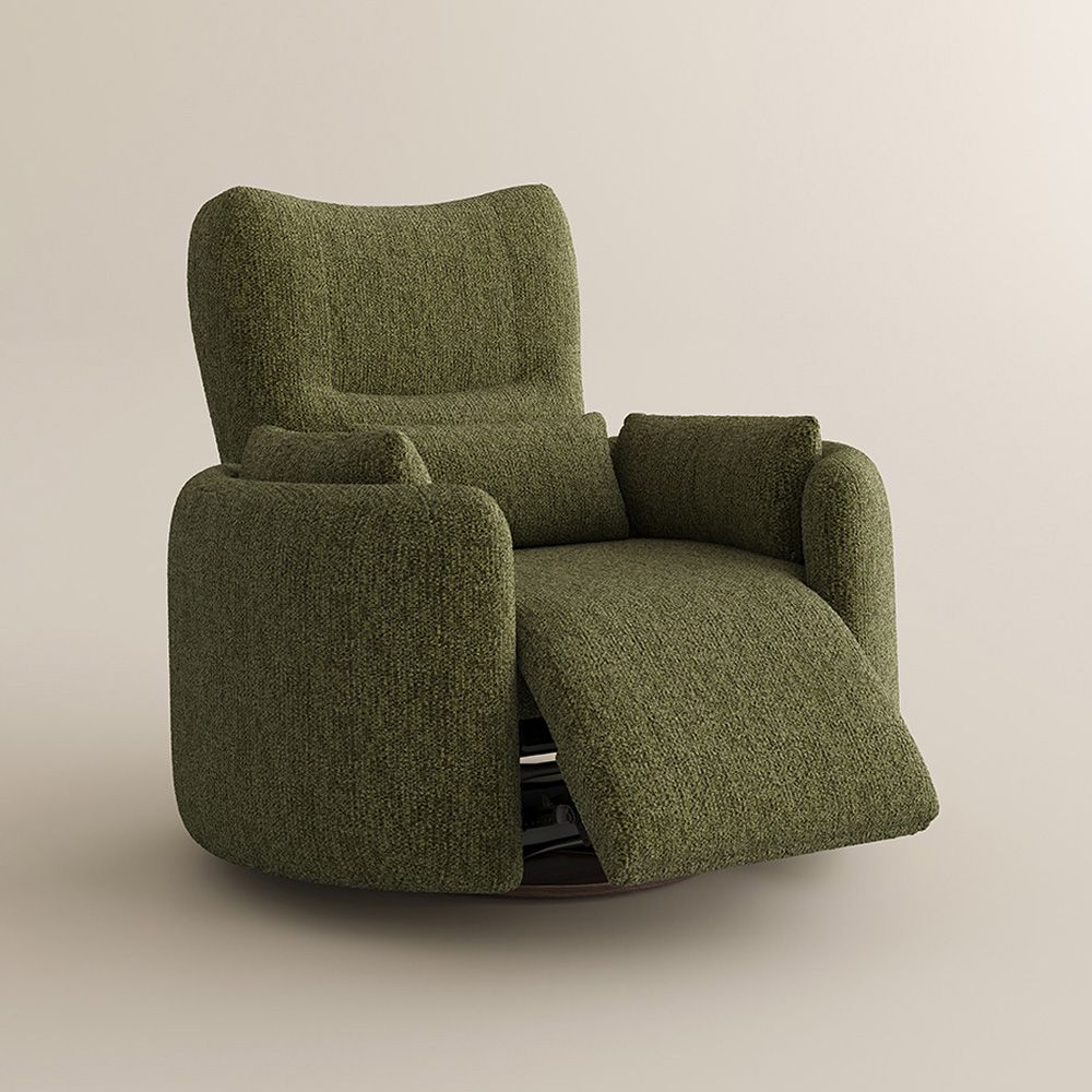 Recliner Green Chenille Smart Furniture