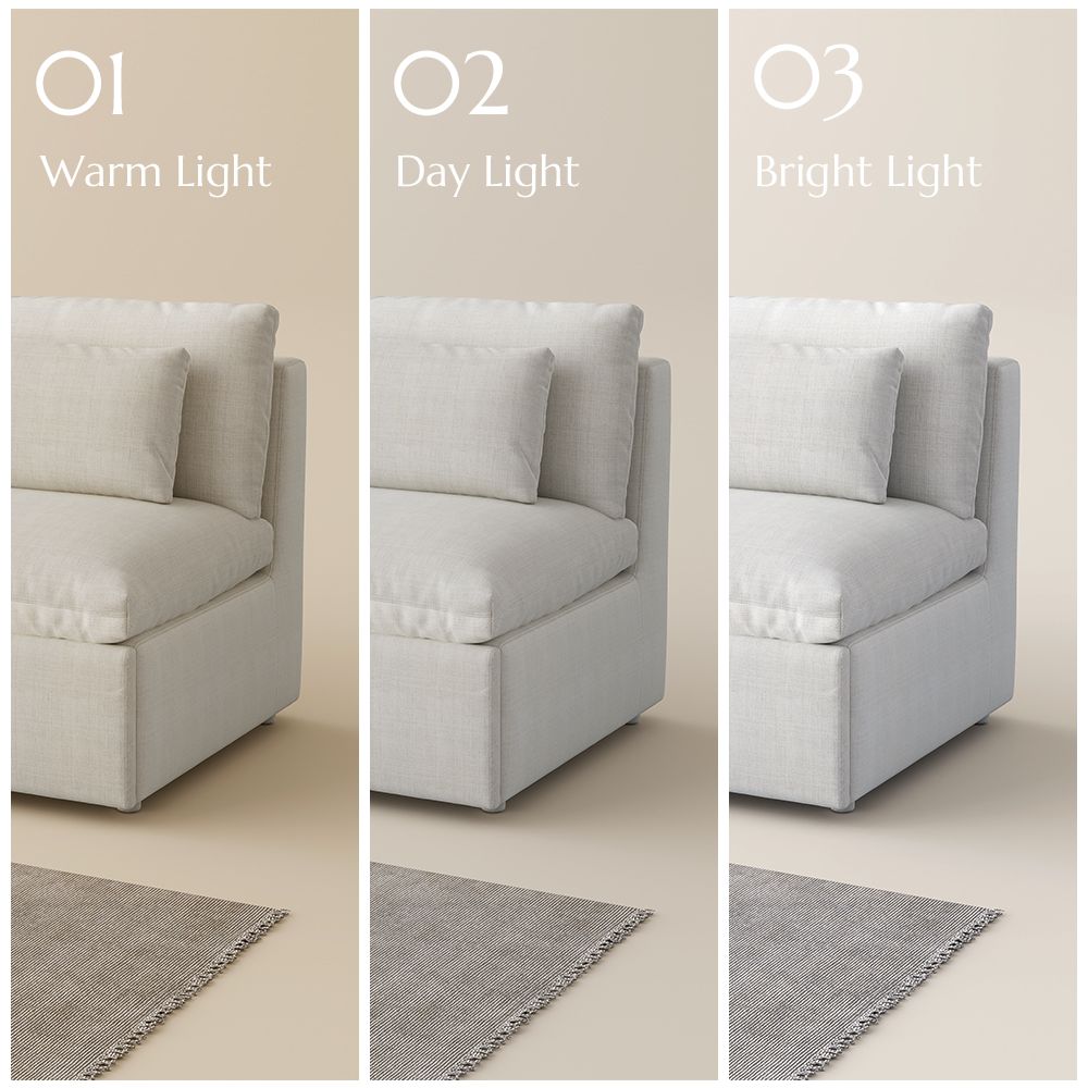 2 Seater Beige Cotton Linen Sofa Beds