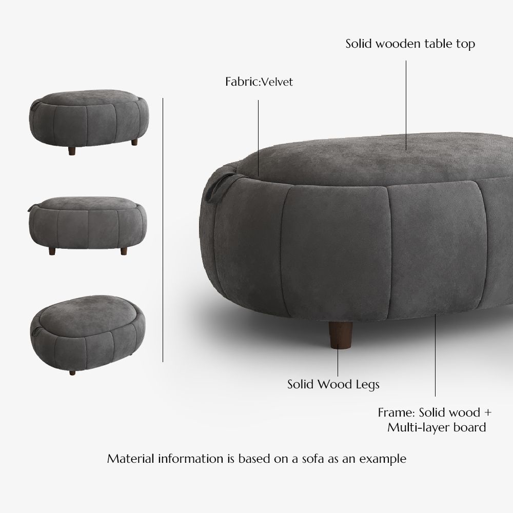 Partial Assembly Required Grey Velvet Sofa Set