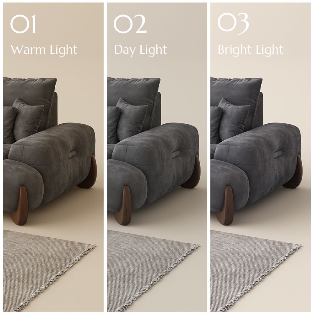 Partial Assembly Required Gray Velvet Sofa Set