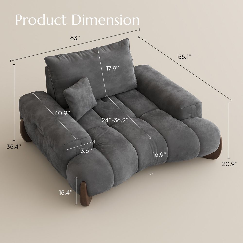Partial Assembly Required Gray Velvet Sofa Set