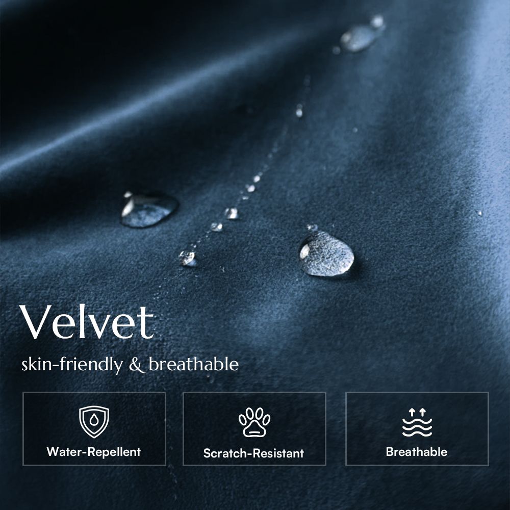 Bule Velvet Sofa Set