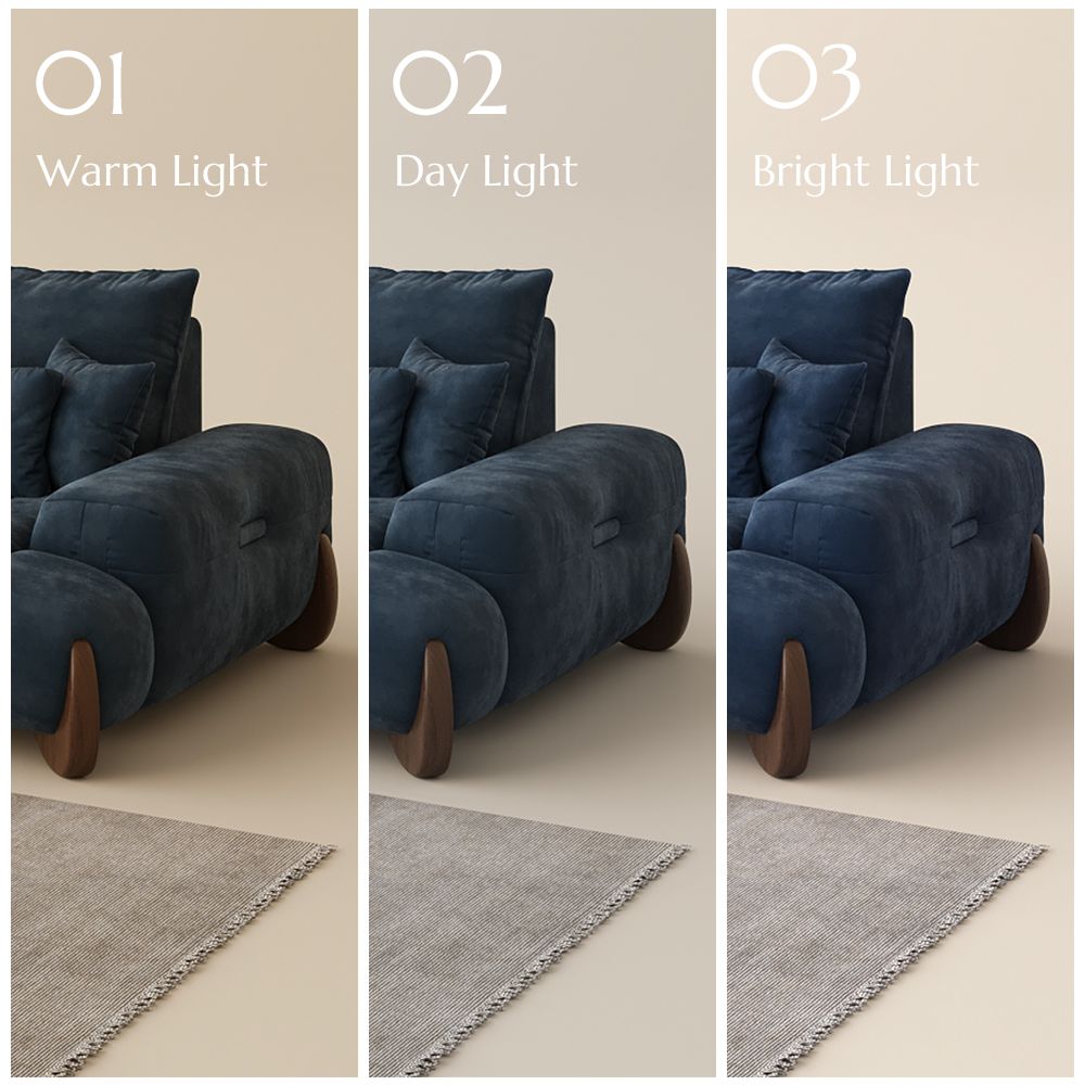 Bule Velvet Sofa Set