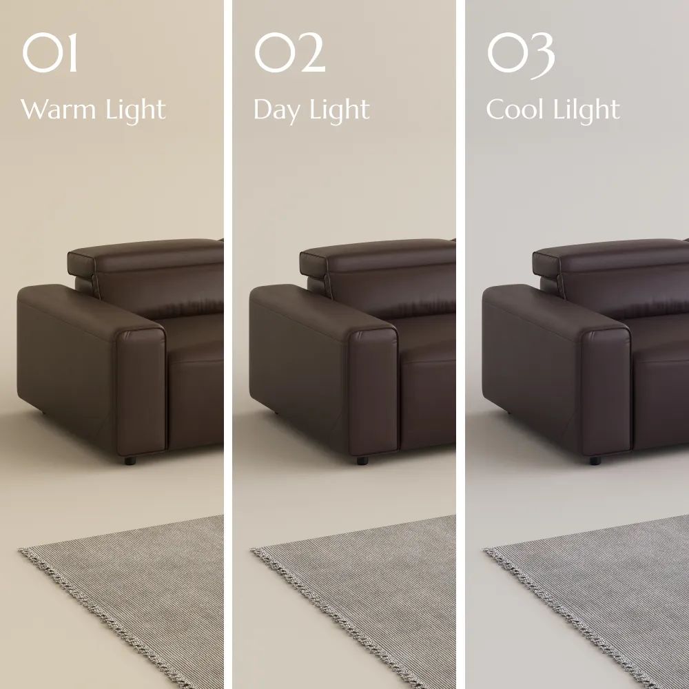 Apartment Dark Coffee Eco-friendly Microfiber Leather Sofa Set