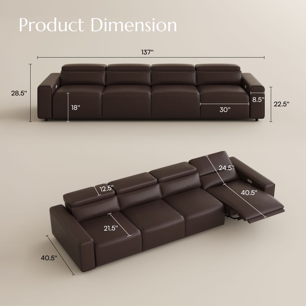 Square Armrest Dark Coffee Eco-friendly Microfiber Leather Sofa Set