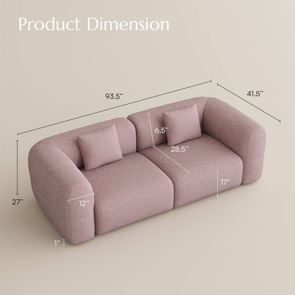 Bedroom Pink Chenille Sofas & Loveseats