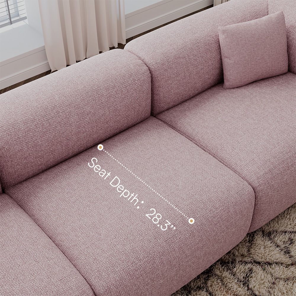 Living Room Pink Chenille Sofas & Loveseats