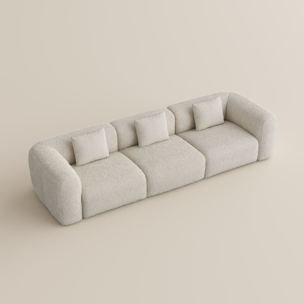 Beige teddy fleece Sofas & Loveseats