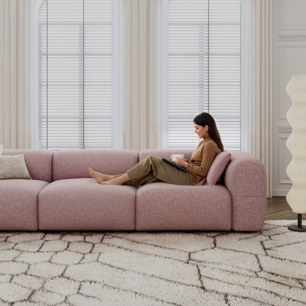 Sofas & Loveseats Pink Chenille Sofas & Loveseats