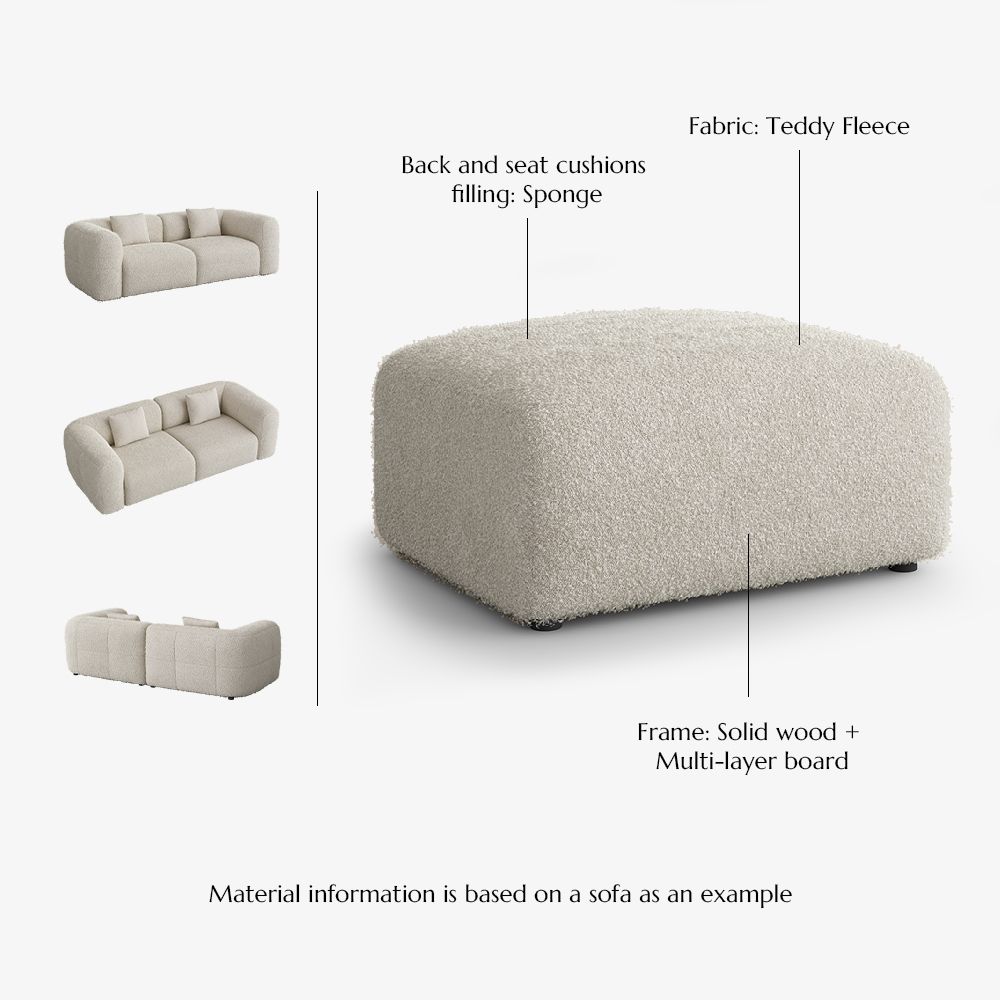 Beige Beige teddy fleece Sofas & Loveseats