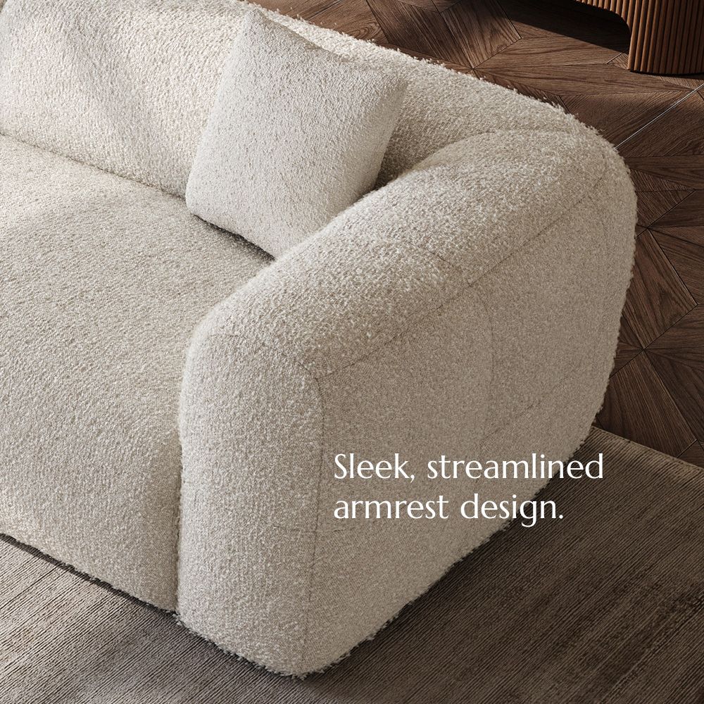 Small Beige teddy fleece Sofas & Loveseats