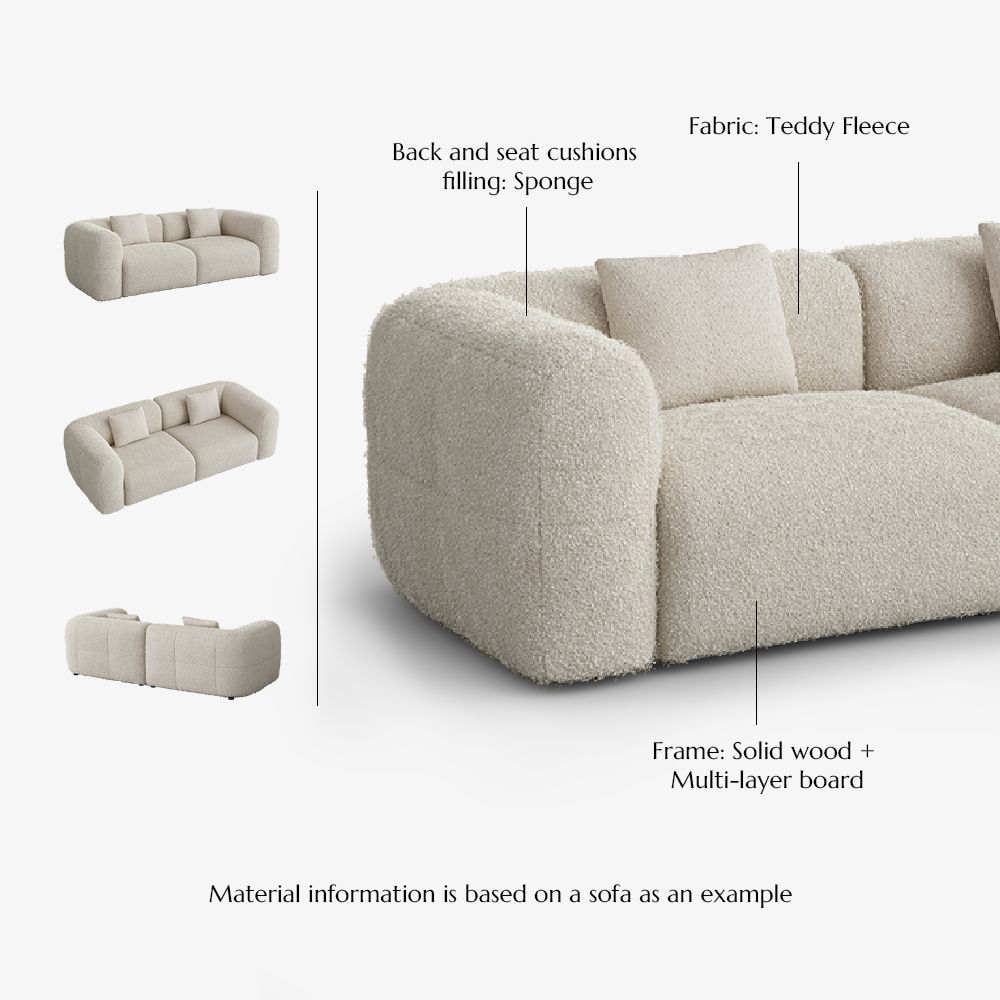 RV Beige teddy fleece Sofas & Loveseats